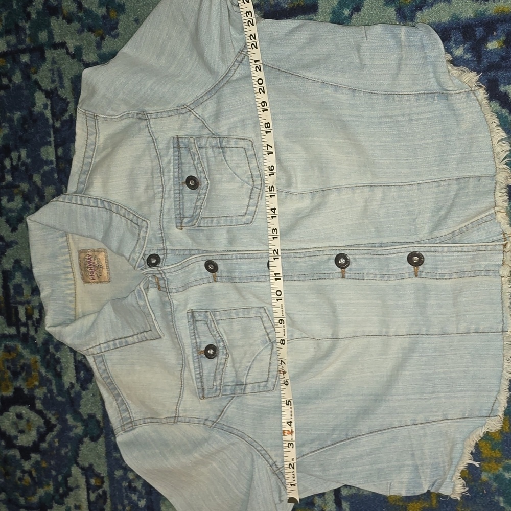 Premium Highway Jeans Cropped Denim Jacket - Picture 7 of 7